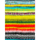 African Print Fabric/ Ankara - Orange, Turquoise, Chartreuse, Red, Purple 'Summertime Fyne,’ YARD or WHOLESALE