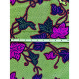 African Wax Print Fabric/ Ankara - Yellow & Fuchsia 'Ivy Crush 2.0', YARD or WHOLESALE
