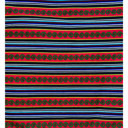 African Print Fabric/ Ankara - Red, Blue, Black 'Imran' Design, YARD or WHOLESALE
