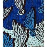 African Print Fabric/Ankara - Shades of Blue 'Focused', YARD or WHOLESALE