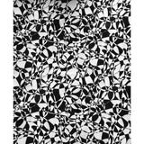 African Print, Elastic Knit Fabric - Black, White "Shattering the Glass Ceiling" Per Yard