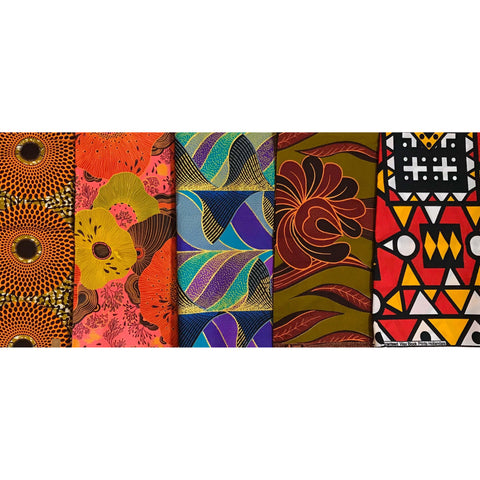 Layer Cakes - African Print Designs/ Ankara, Precut 10" Quilting Fabric Squares