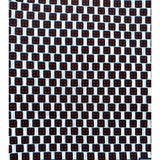 African Print Fabric/ Ankara - Navy, Dark Red, White 'Checkered Crackle', YARD
