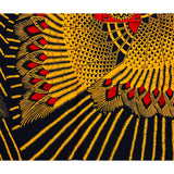 African Print Fabric/ Ankara - Navy, Marigold, Red 'African Gladiator', YARD or WHOLESALE