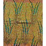African Print Fabric/Sequined - Ankara: Brown, Blue, Green ‘Queen Gicanda', Yard or Wholesale